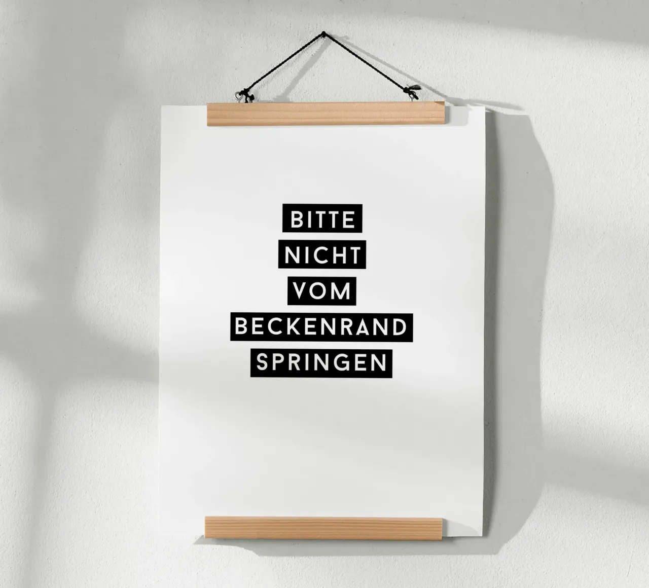 Bitte nicht vom Beckenrand springen carta hahnemühle da NoordalLiving