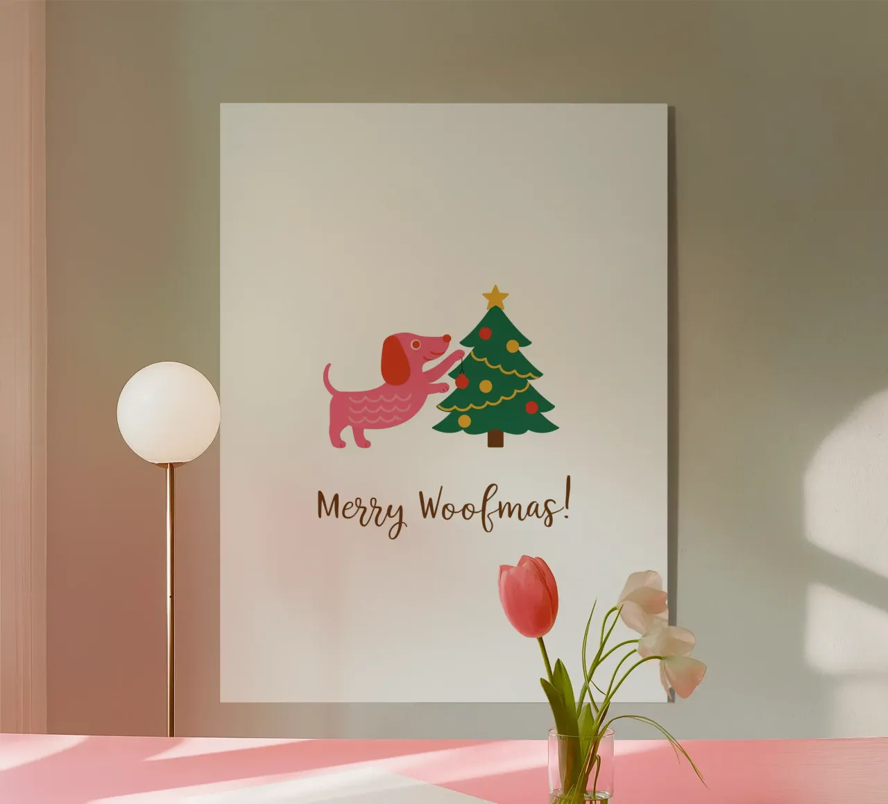 Merry Woofmas plexiglass da Made in Bavaria