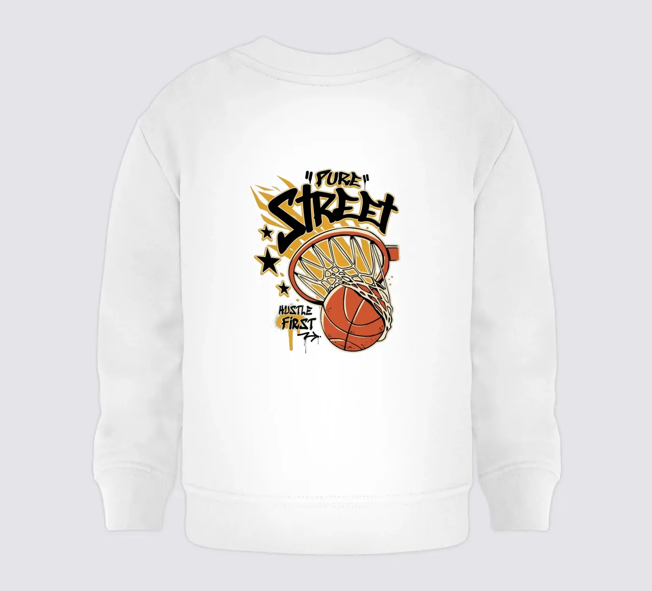 Hustle First Street Basket felpa neonato da TeeLab