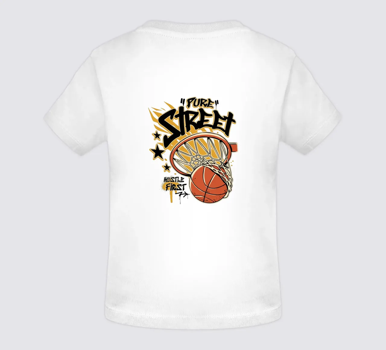 Hustle First Street Basket maglietta neonato da TeeLab