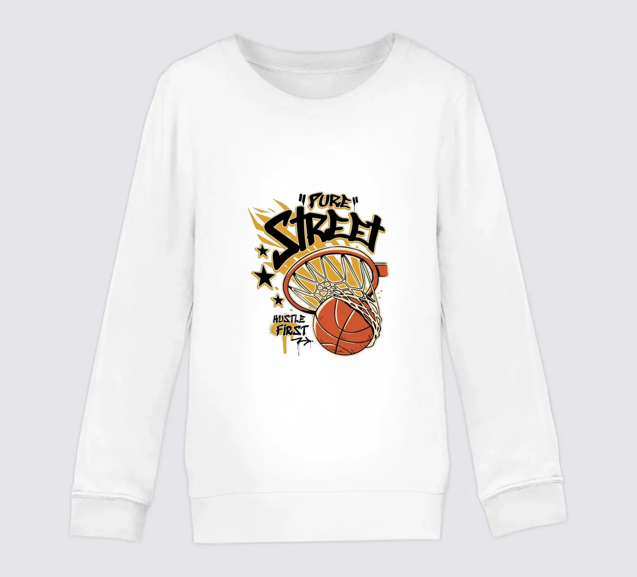 Hustle First Street Basket felpa bambino da TeeLab