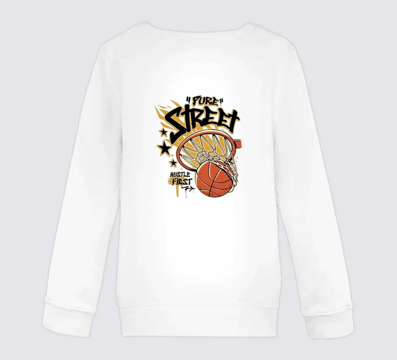 Hustle First Street Basket felpa bambino da TeeLab