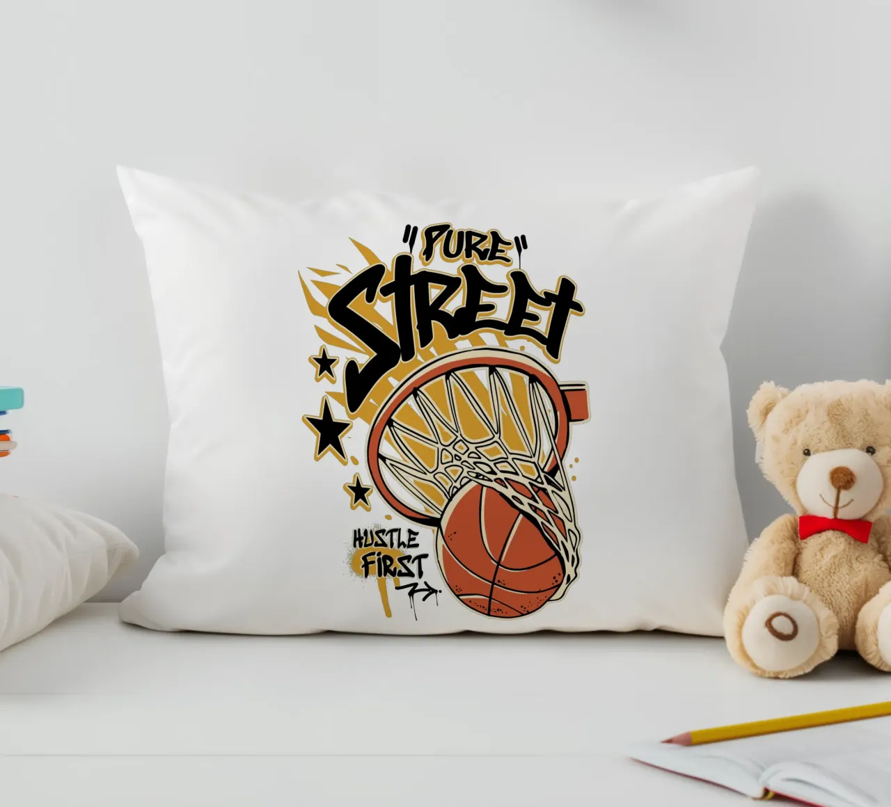 Hustle First Street Basket cuscino da TeeLab