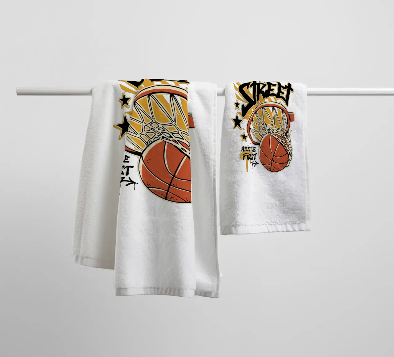 Hustle First Street Basket asciugamano da bagno da TeeLab