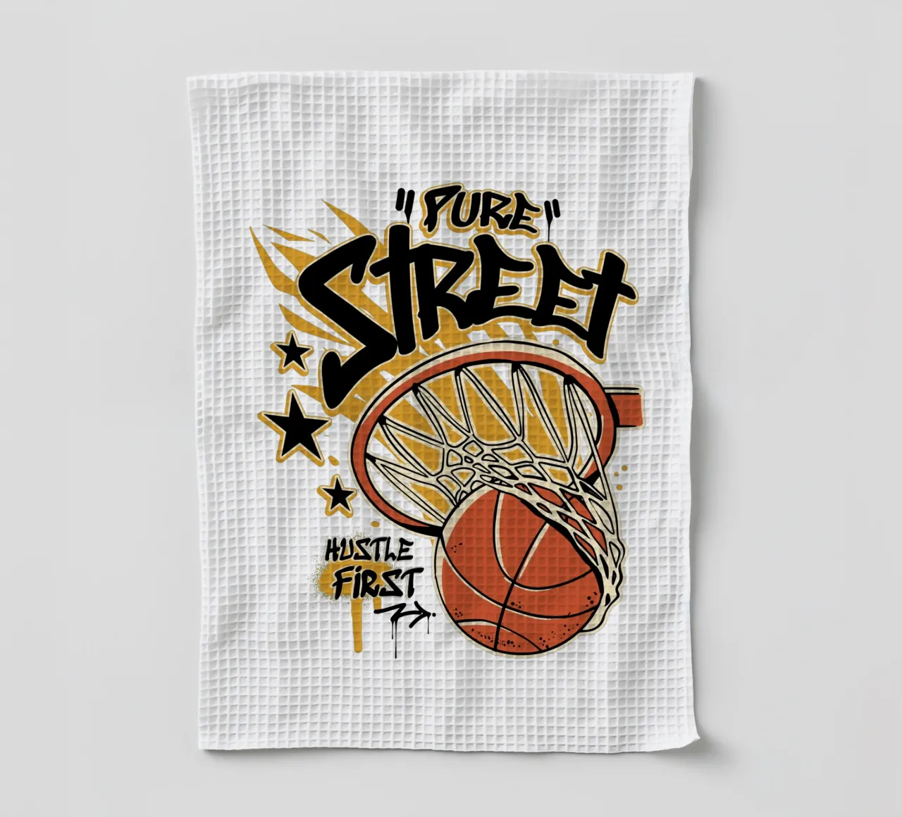 Hustle First Street Basket canovaccio da cucina da TeeLab
