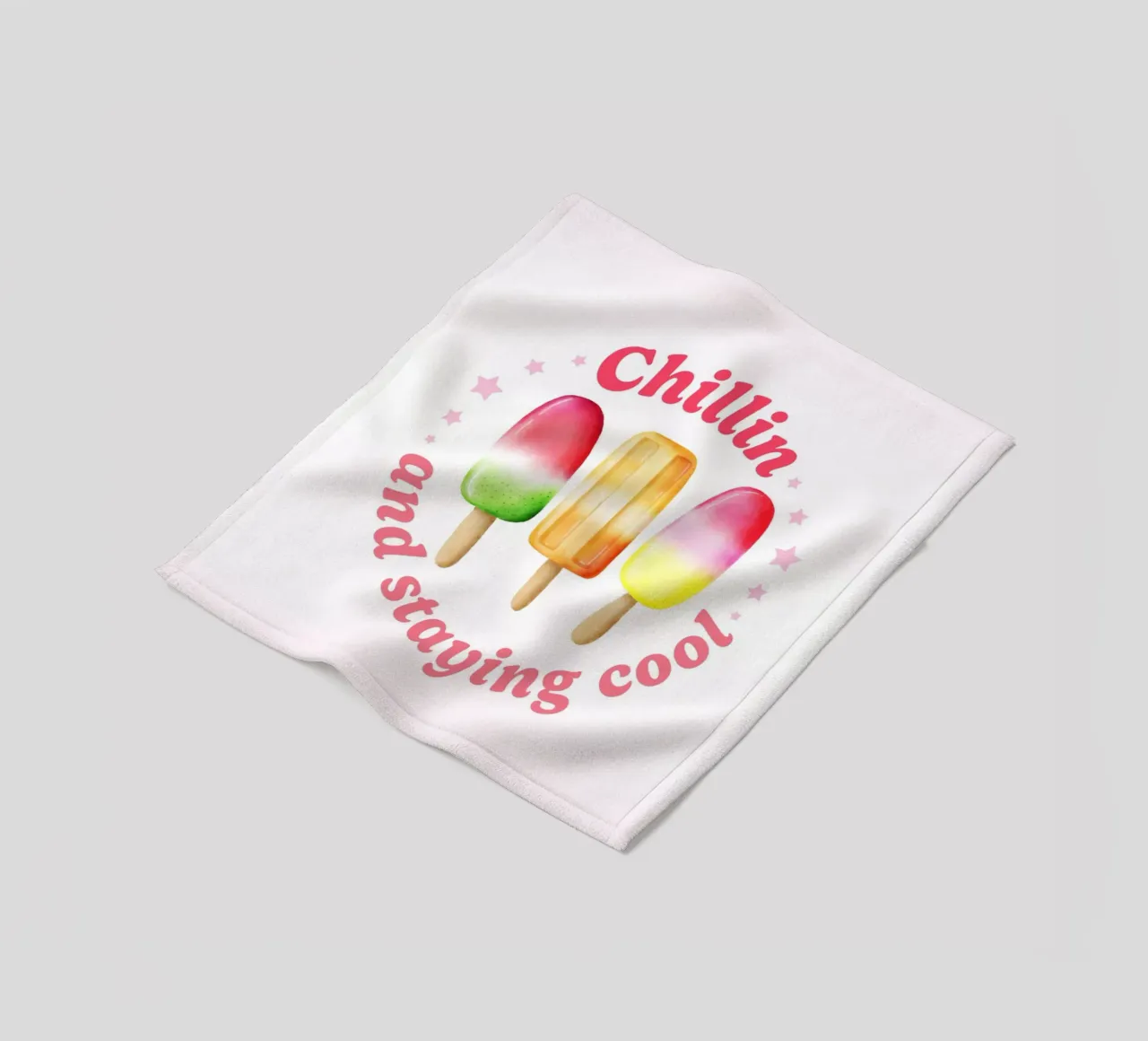 Stare al fresco. Sommer und Eis. coperta in pile da CalliLetters