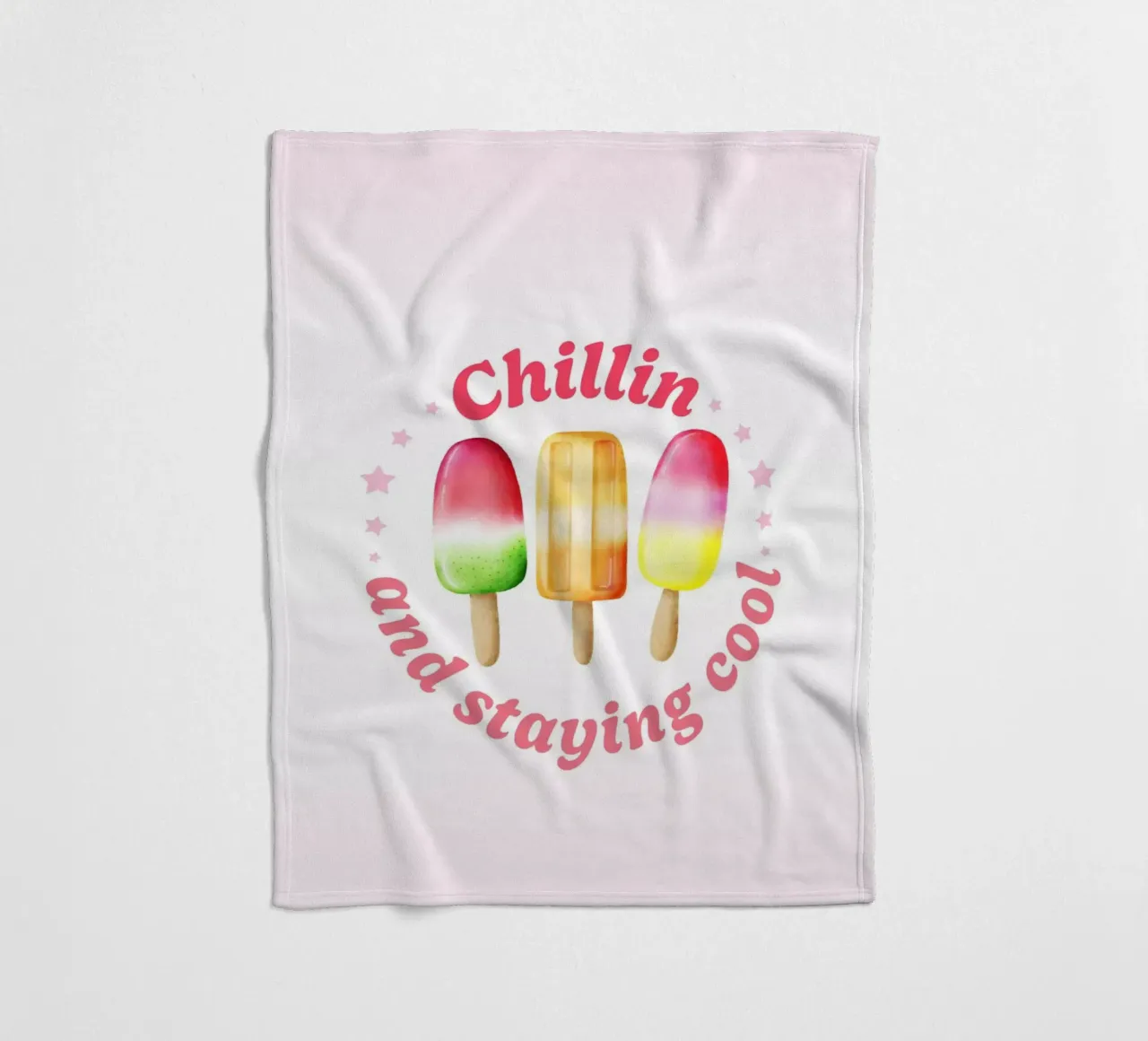 Stare al fresco. Sommer und Eis. coperta in pile da CalliLetters