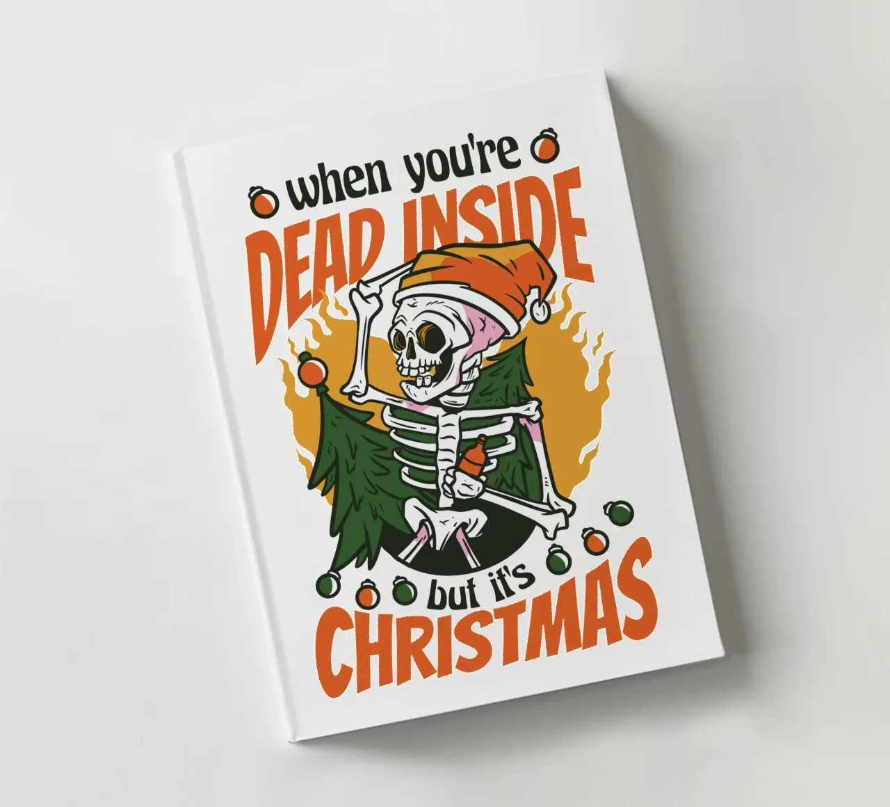 Scheletro di Natale sarcastico diario da TeeLab