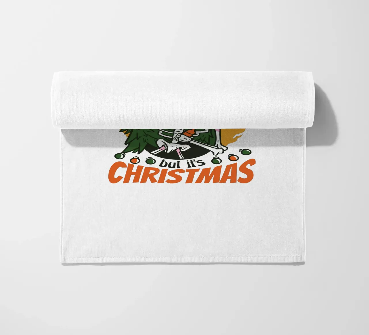 Scheletro di Natale sarcastico telo mare da TeeLab