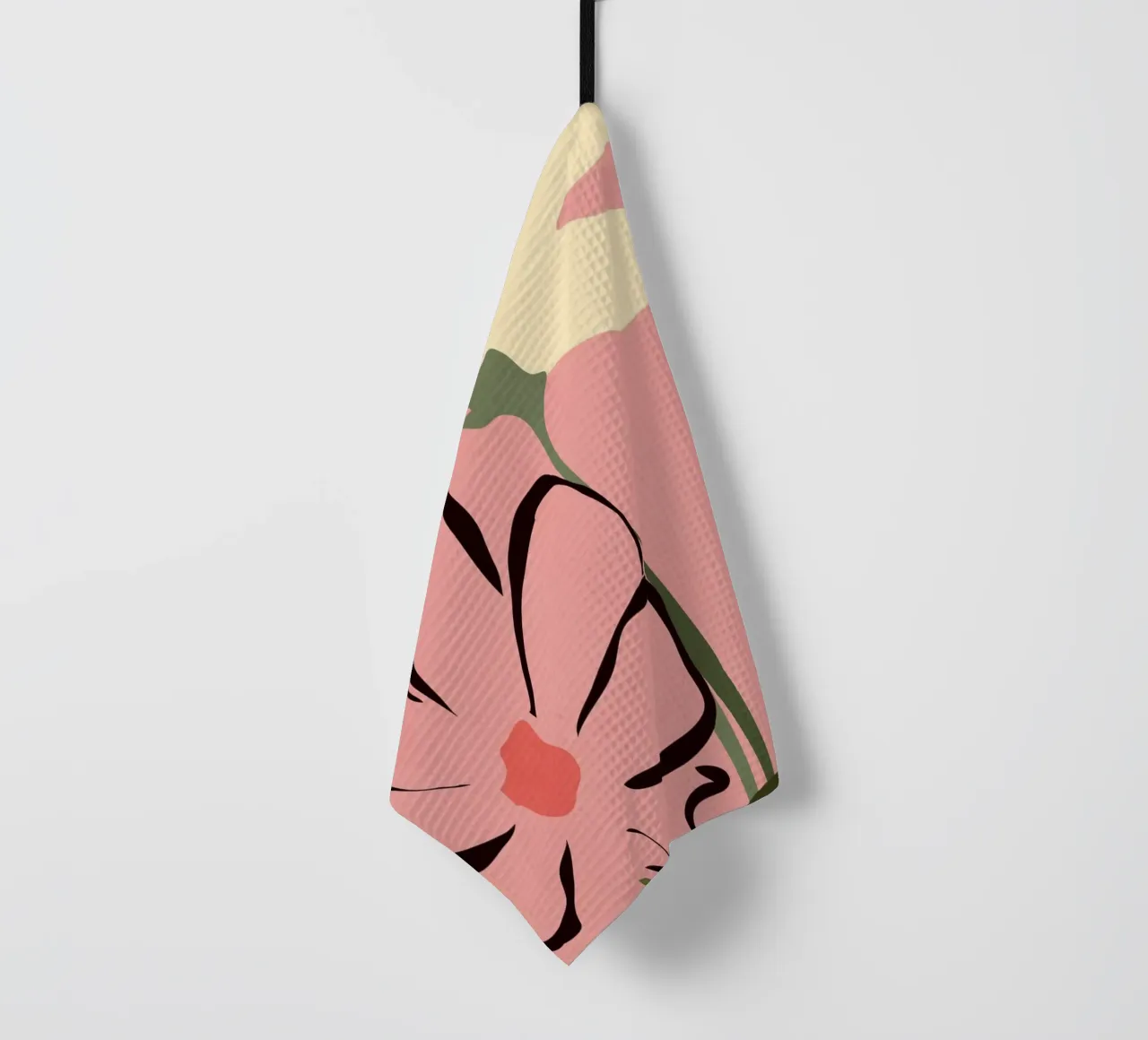 Art abstrait moderne Fleurs 8 torchon de ThingDesign