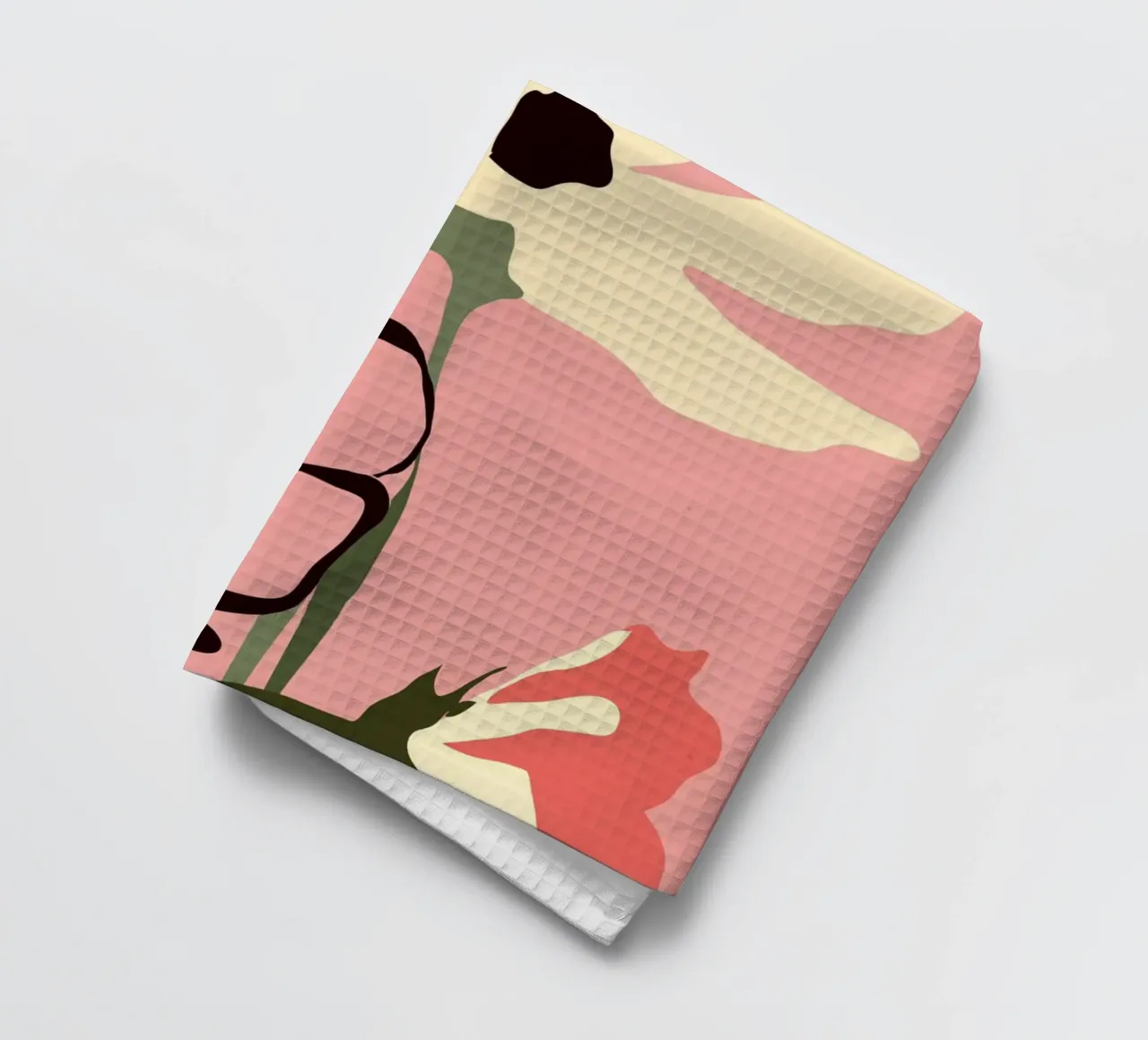 Art abstrait moderne Fleurs 8 torchon de ThingDesign