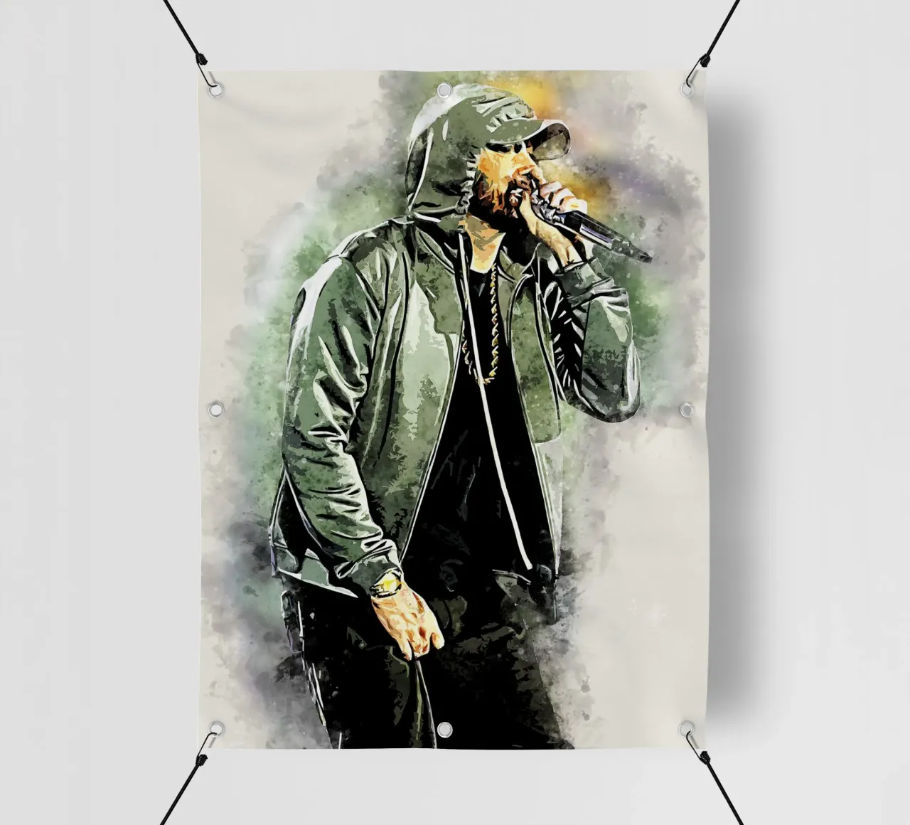 L'anima del rapper 3m1n3m telo in pvc da neonartroom