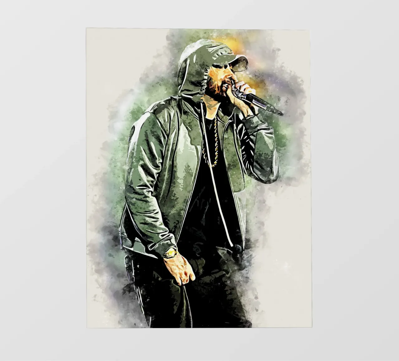 L'anima del rapper 3m1n3m telo in pvc da neonartroom