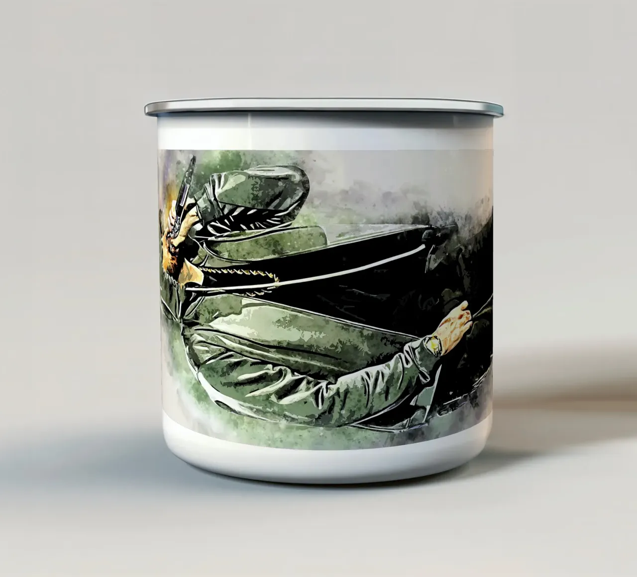 L'anima del rapper 3m1n3m tazza in smalto da neonartroom