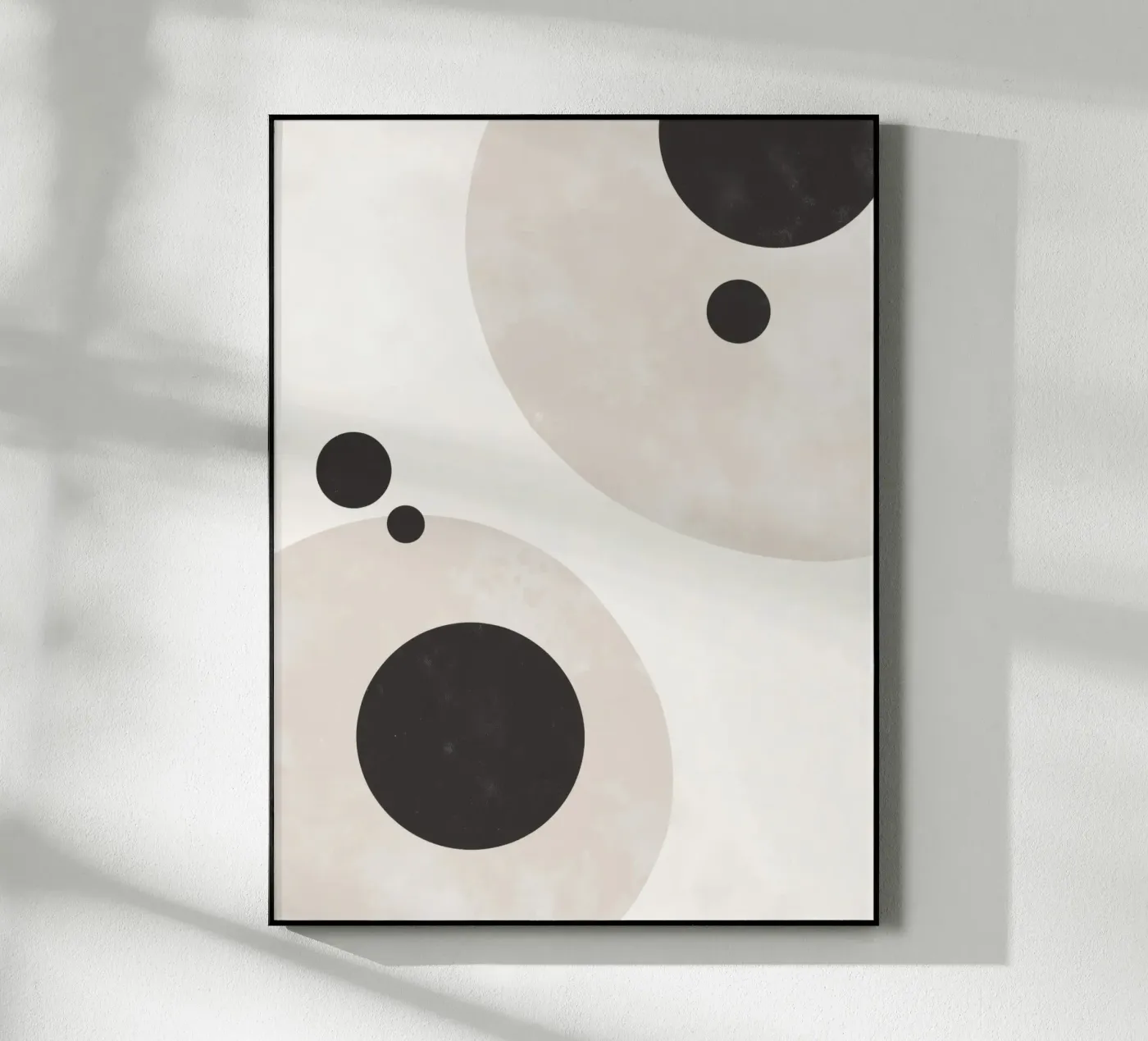 Cerchi neri e beige plexiglass da Aralyn