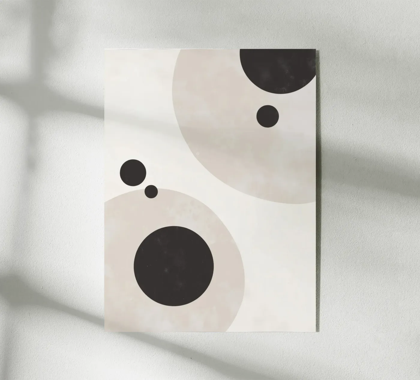 Cerchi neri e beige plexiglass da Aralyn