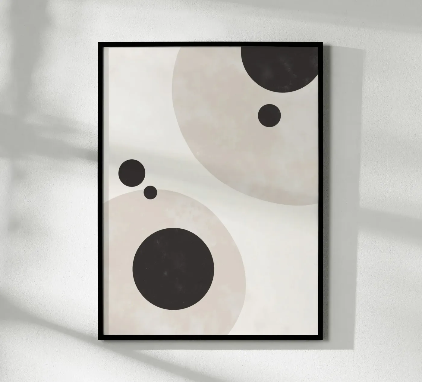 Cerchi neri e beige poster da Aralyn