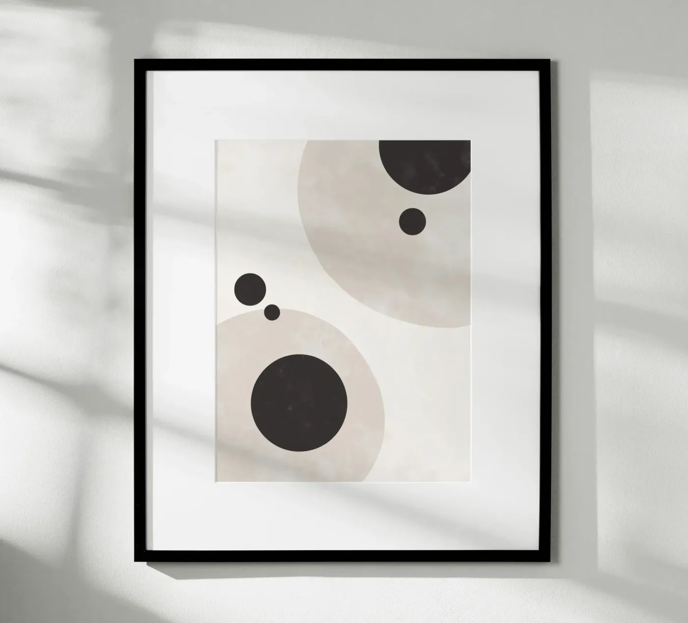 Cerchi neri e beige poster da Aralyn
