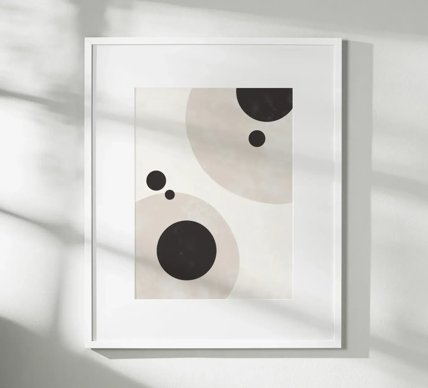 Cerchi neri e beige poster da Aralyn