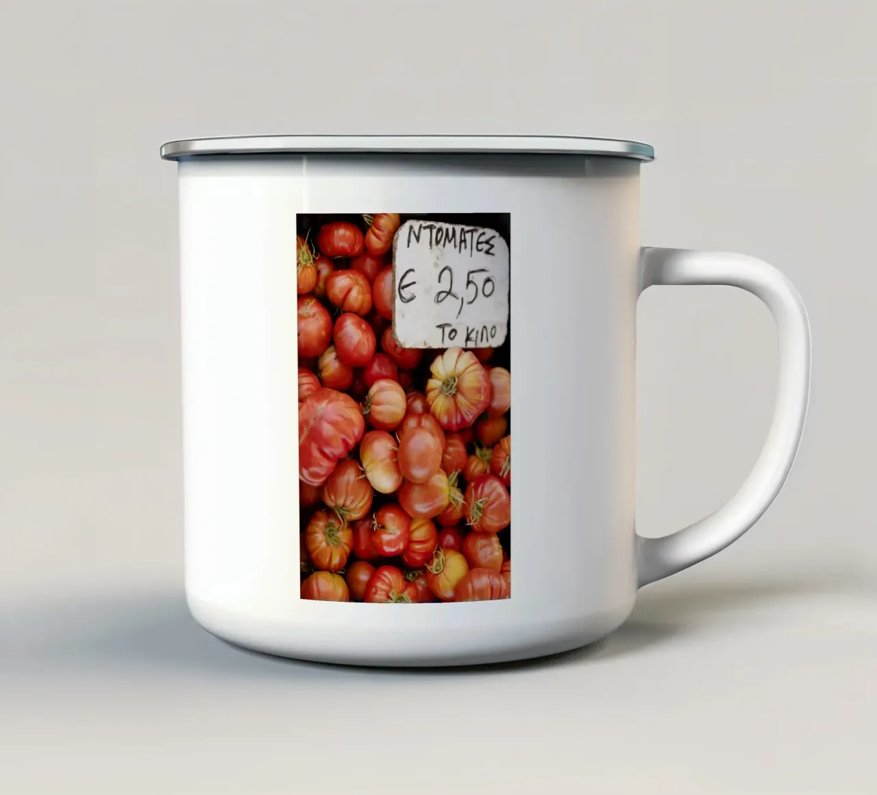 Pomodori greci, Tinos / Grecia tazza in smalto da art picture