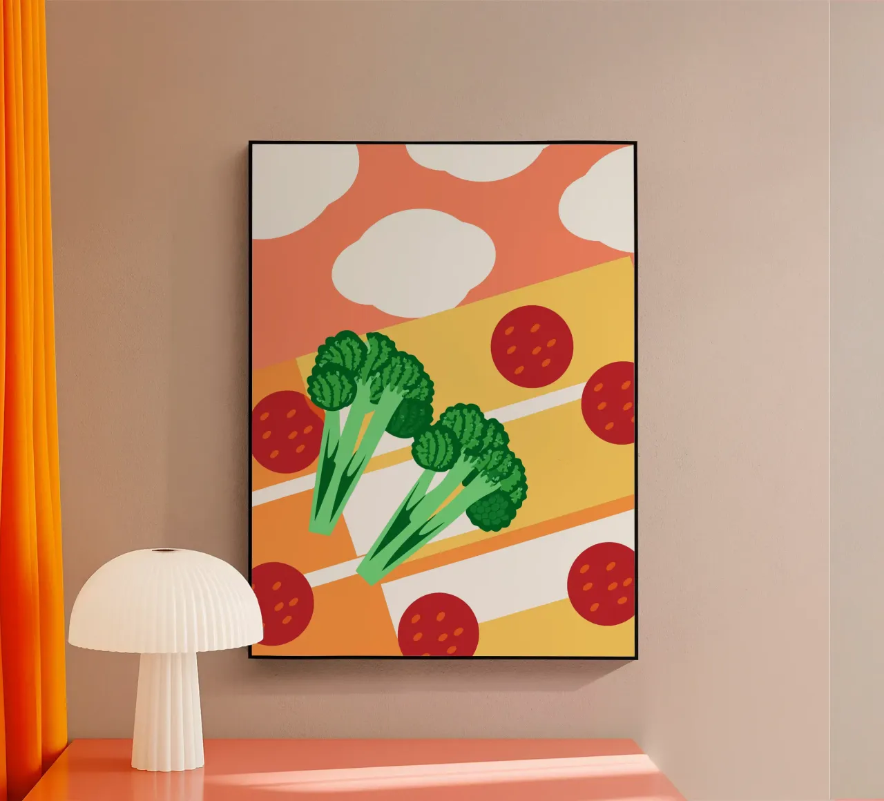 Broccoli Pizza plexiglass da OFFICIAL FRUIT & VEGETABLES