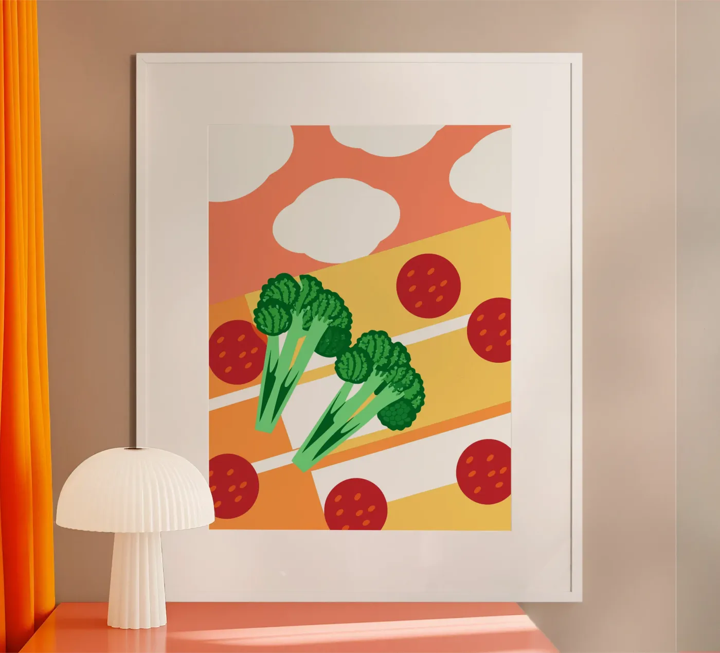 Broccoli Pizza poster da OFFICIAL FRUIT & VEGETABLES
