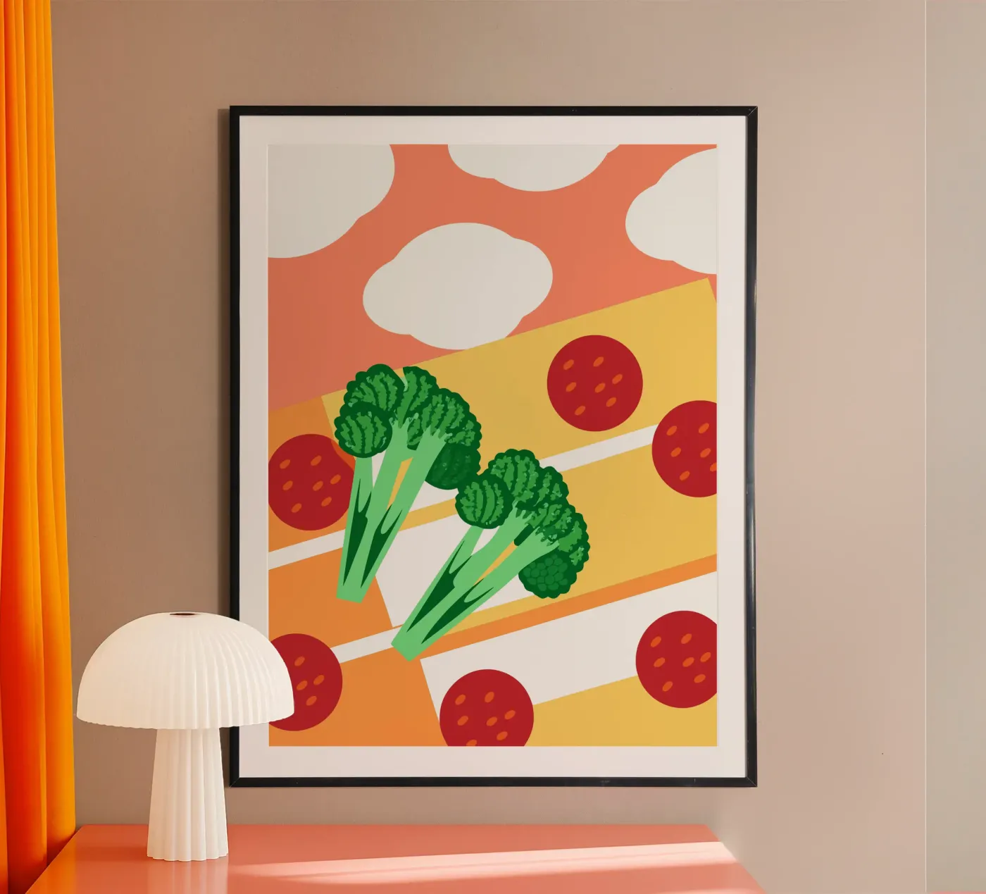 Broccoli Pizza poster da OFFICIAL FRUIT & VEGETABLES