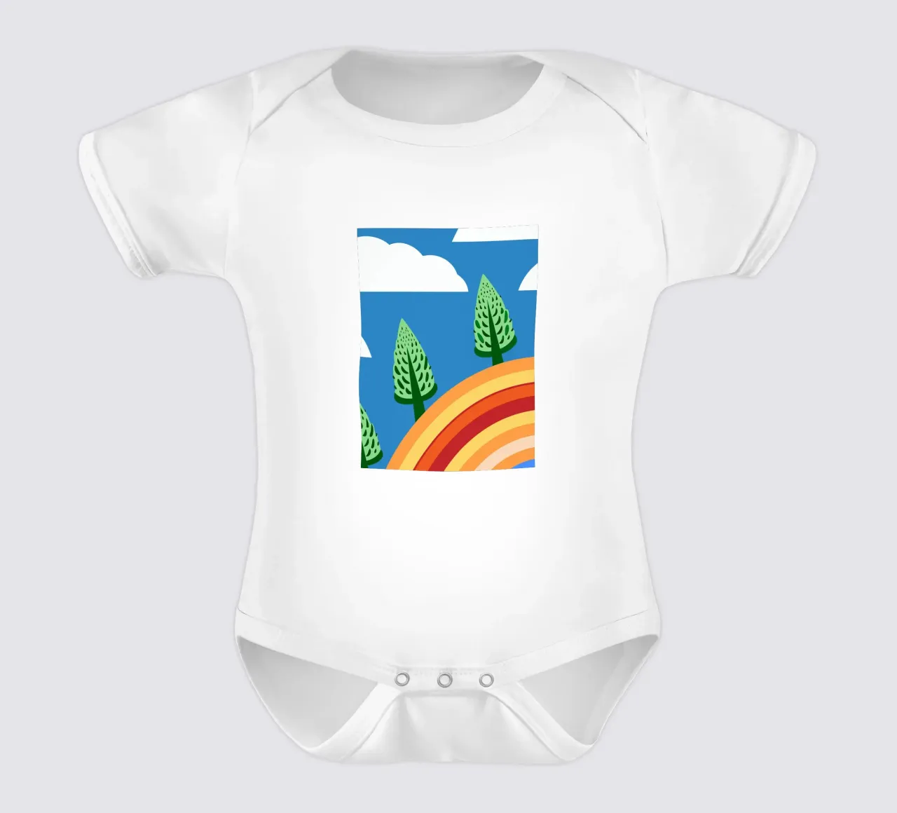 Arcobaleno e verdure body neonato maniche corte da OFFICIAL FRUIT & VEGETABLES