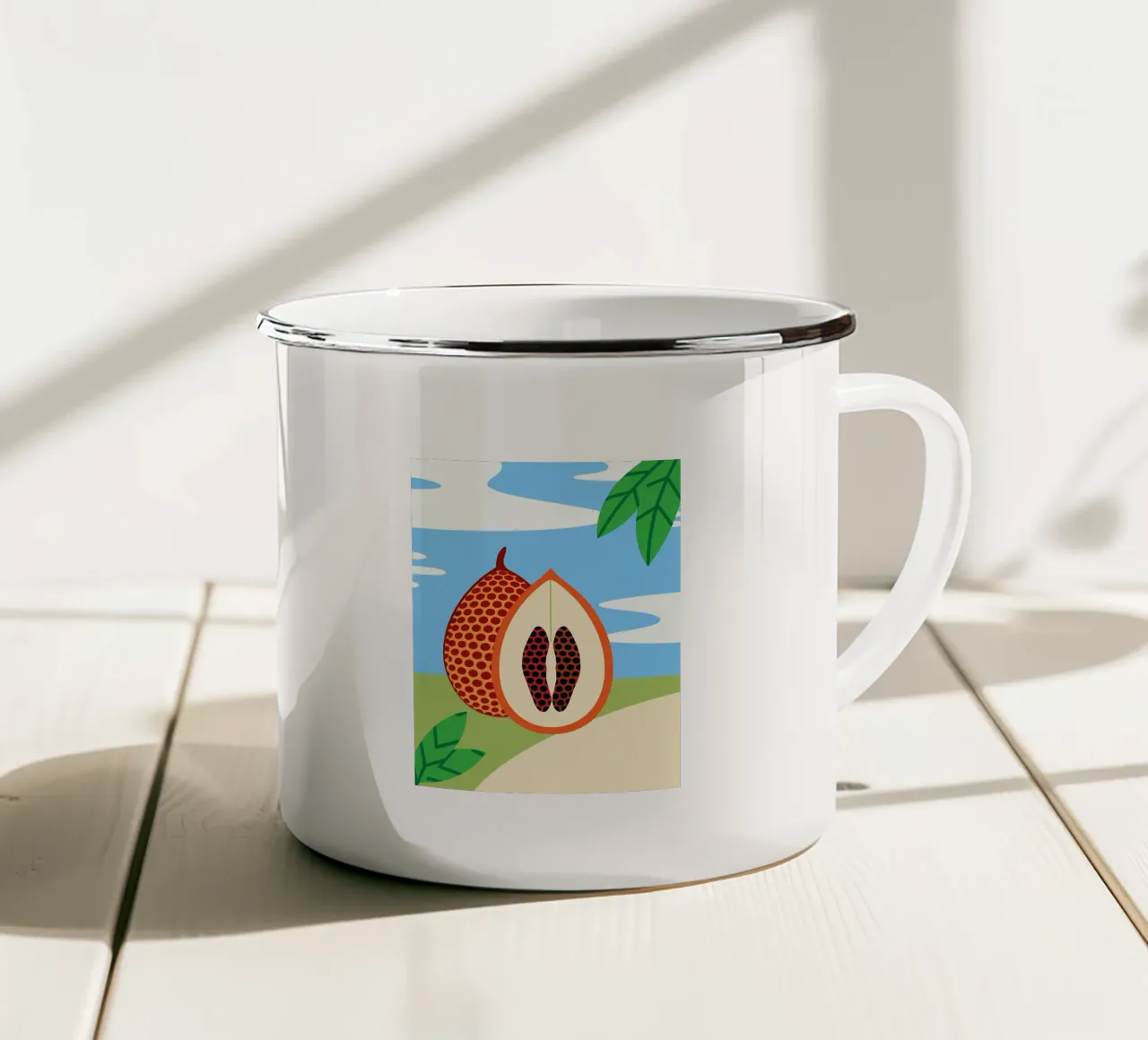 Frutta fresca di Salak tazza in smalto da OFFICIAL FRUIT & VEGETABLES