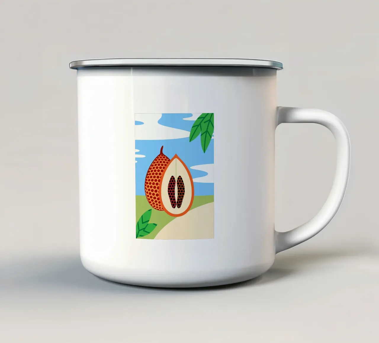 Frutta fresca di Salak tazza in smalto da OFFICIAL FRUIT & VEGETABLES