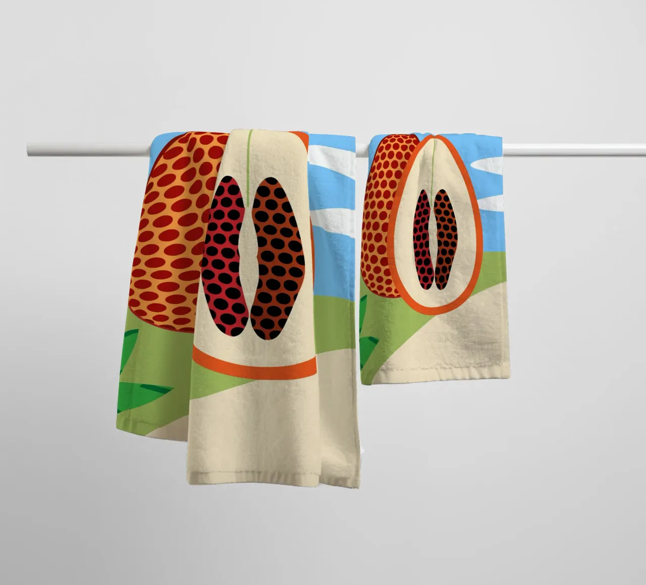 Frutta fresca di Salak asciugamano da bagno da OFFICIAL FRUIT & VEGETABLES