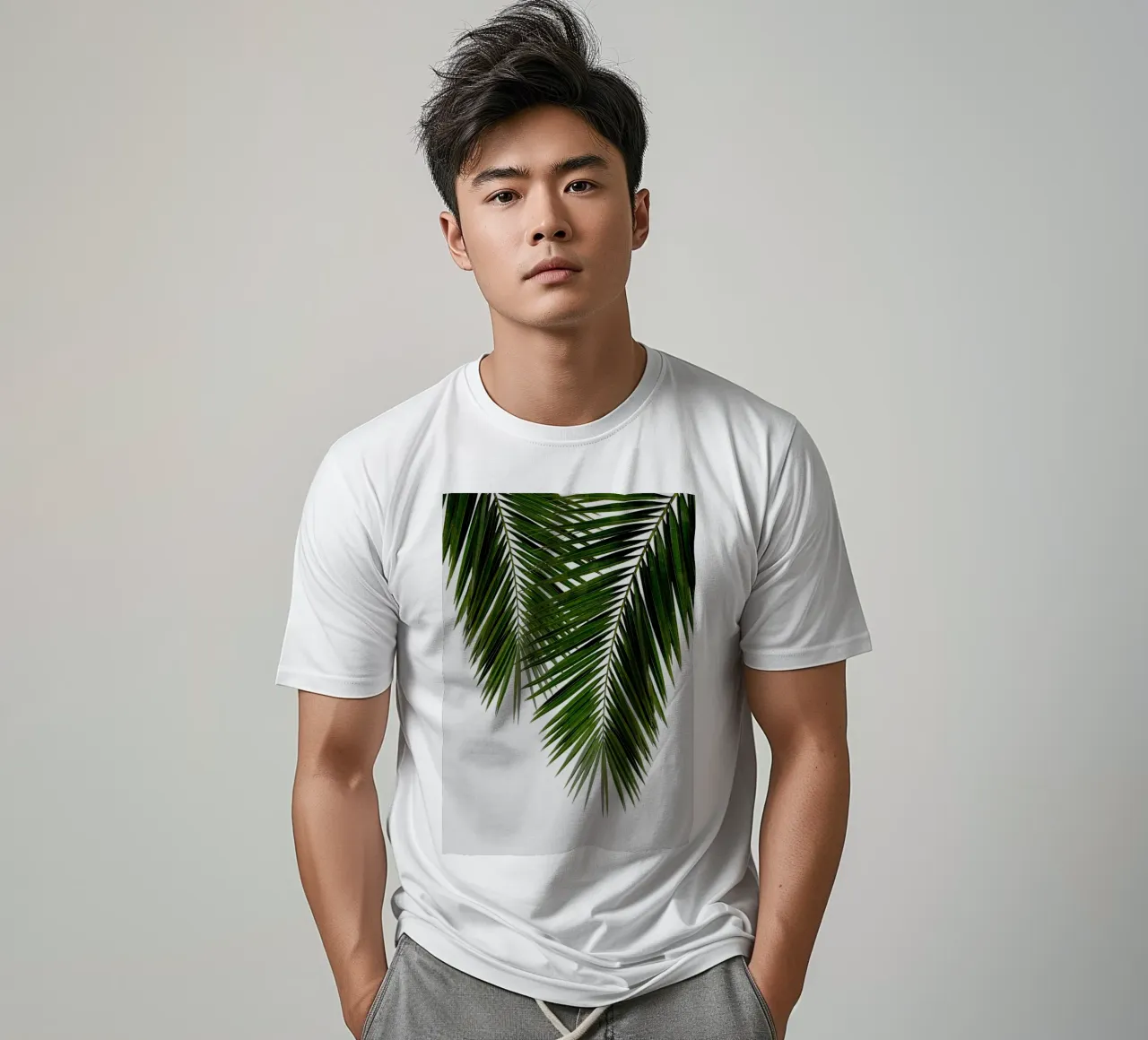 Foglia di palma II t-shirt da Orara Studio