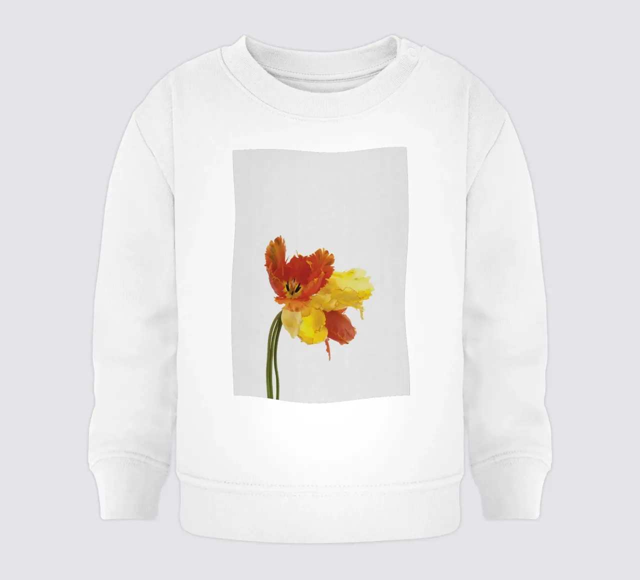 Tulip Still Life baby sweatshirt by Orara Studio