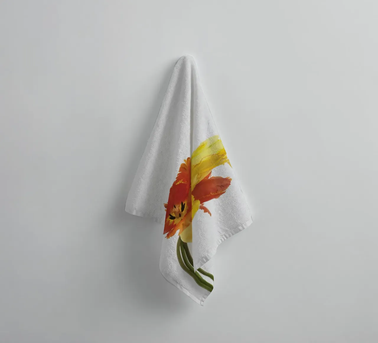 Tulip Still Life towel by Orara Studio