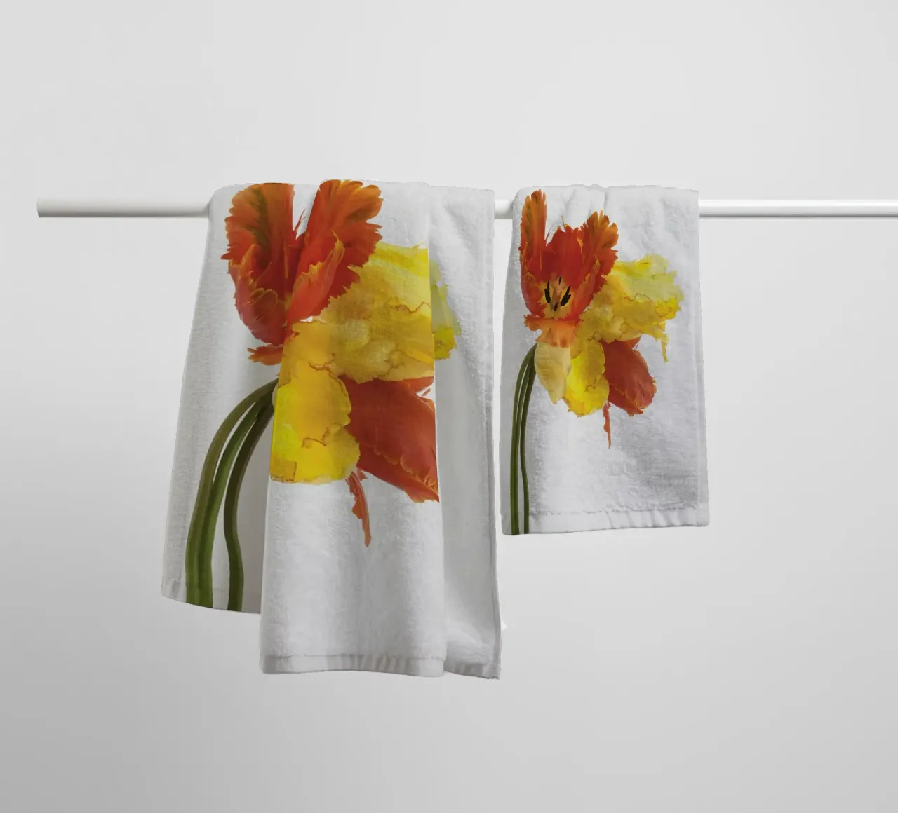 Tulip Still Life towel by Orara Studio