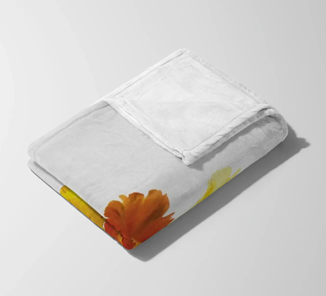 Tulip Still Life fleece blanket by Orara Studio