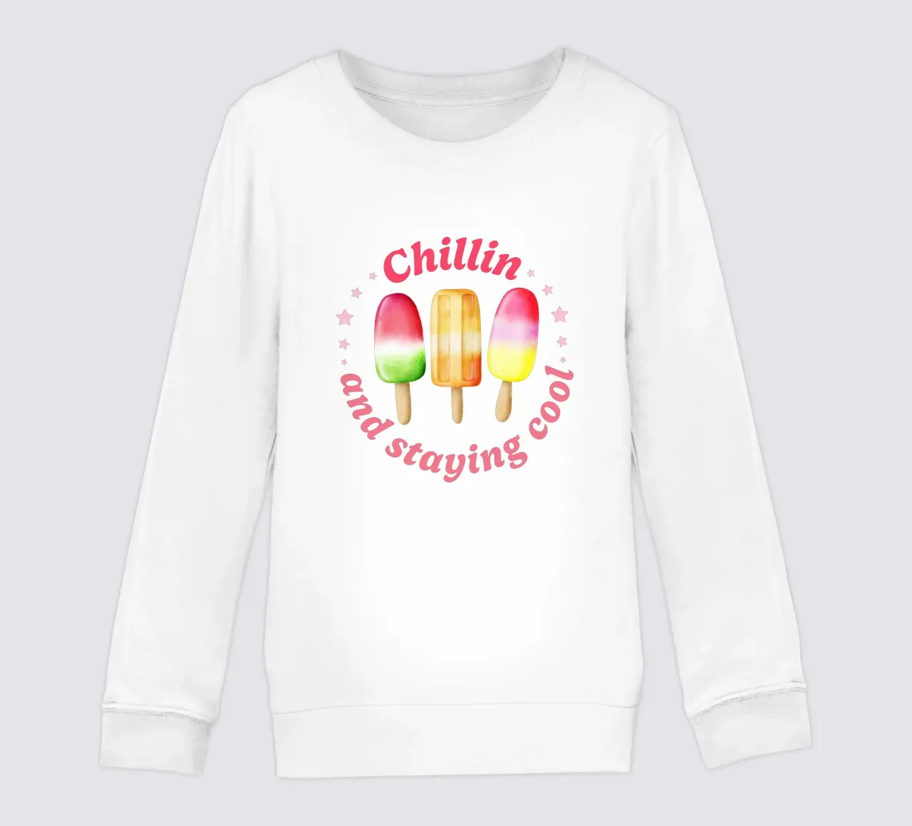 Stare al fresco. Sommer und Eis. felpa bambino da CalliLetters