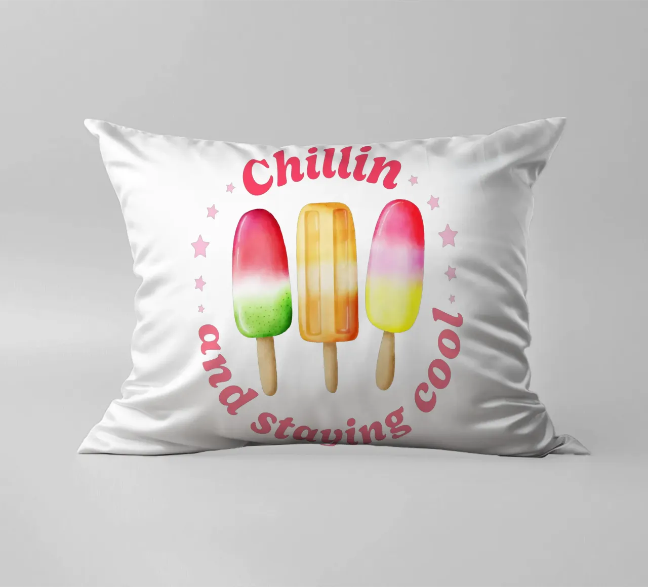 Stare al fresco. Sommer und Eis. cuscino da CalliLetters