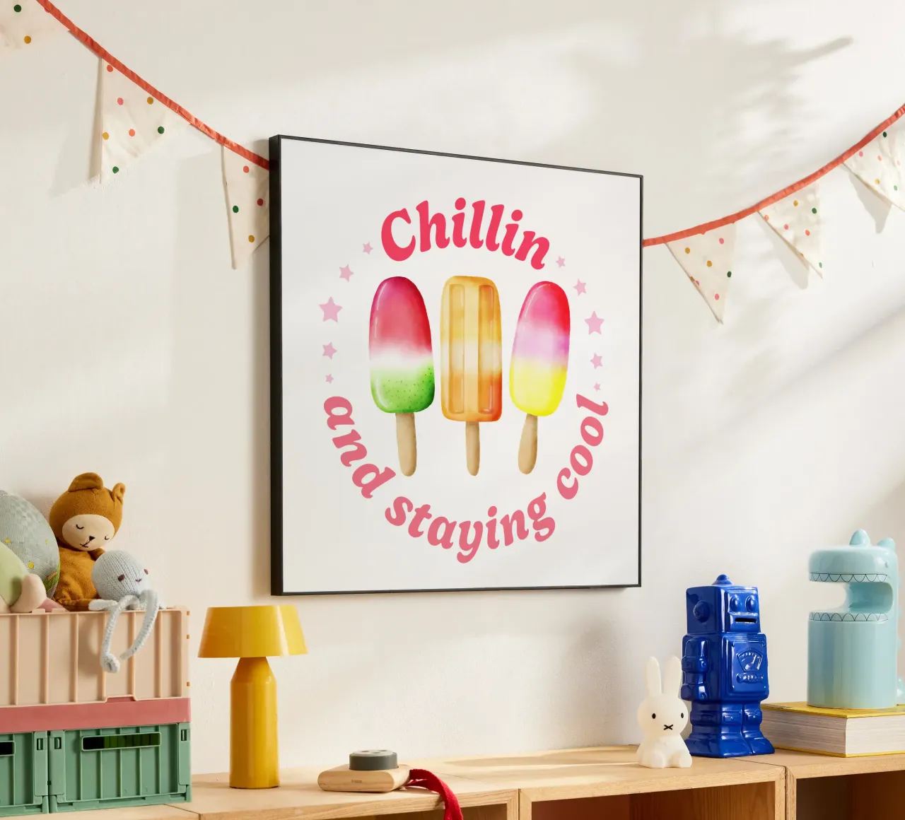Stare al fresco. Sommer und Eis. pannello forex da CalliLetters