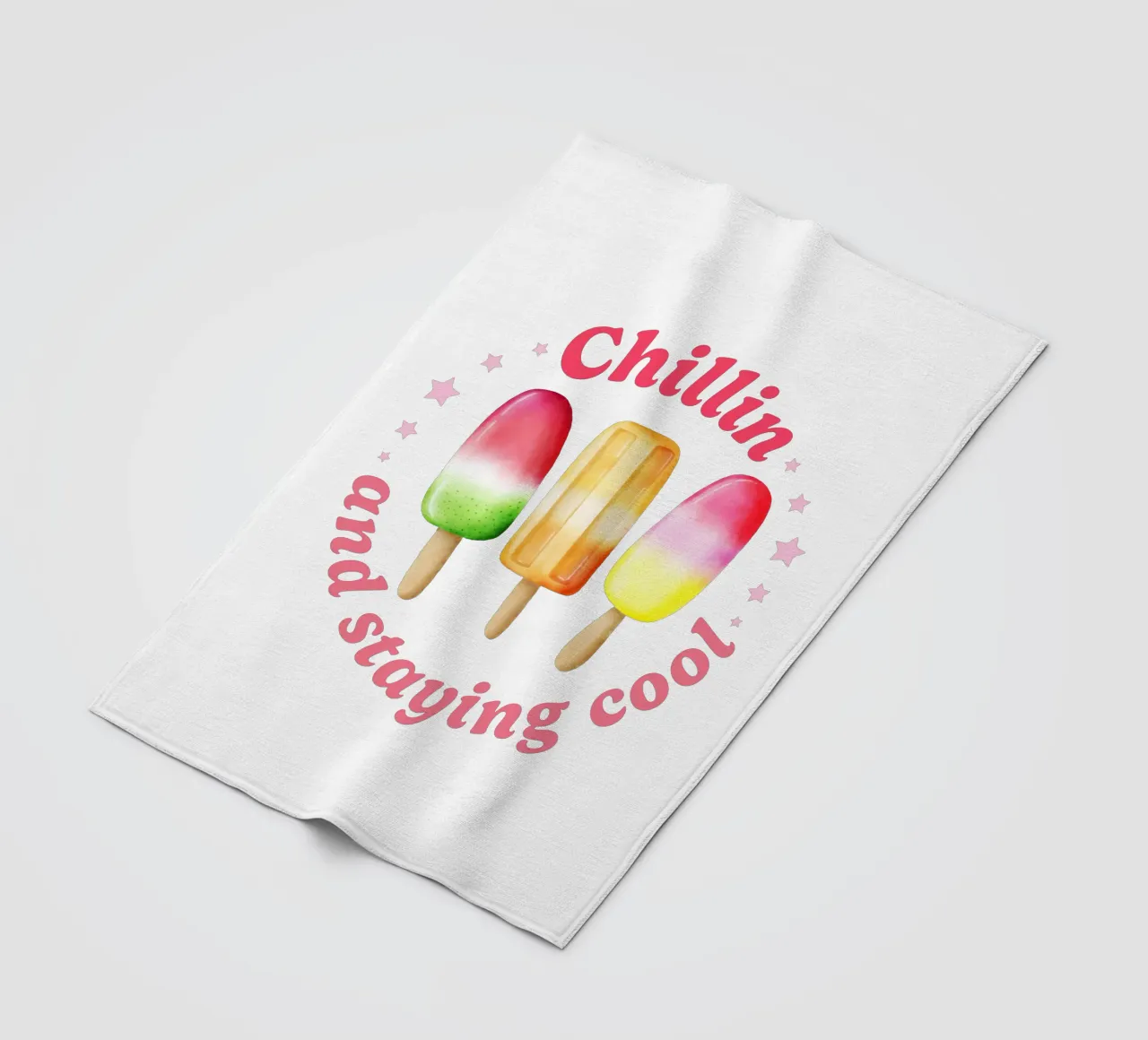 Stare al fresco. Sommer und Eis. coperta in pile da CalliLetters