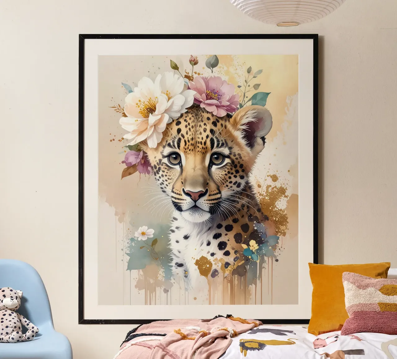 La piccola leopardessa sognatrice carta hahnemühle da Katalier (Kids)