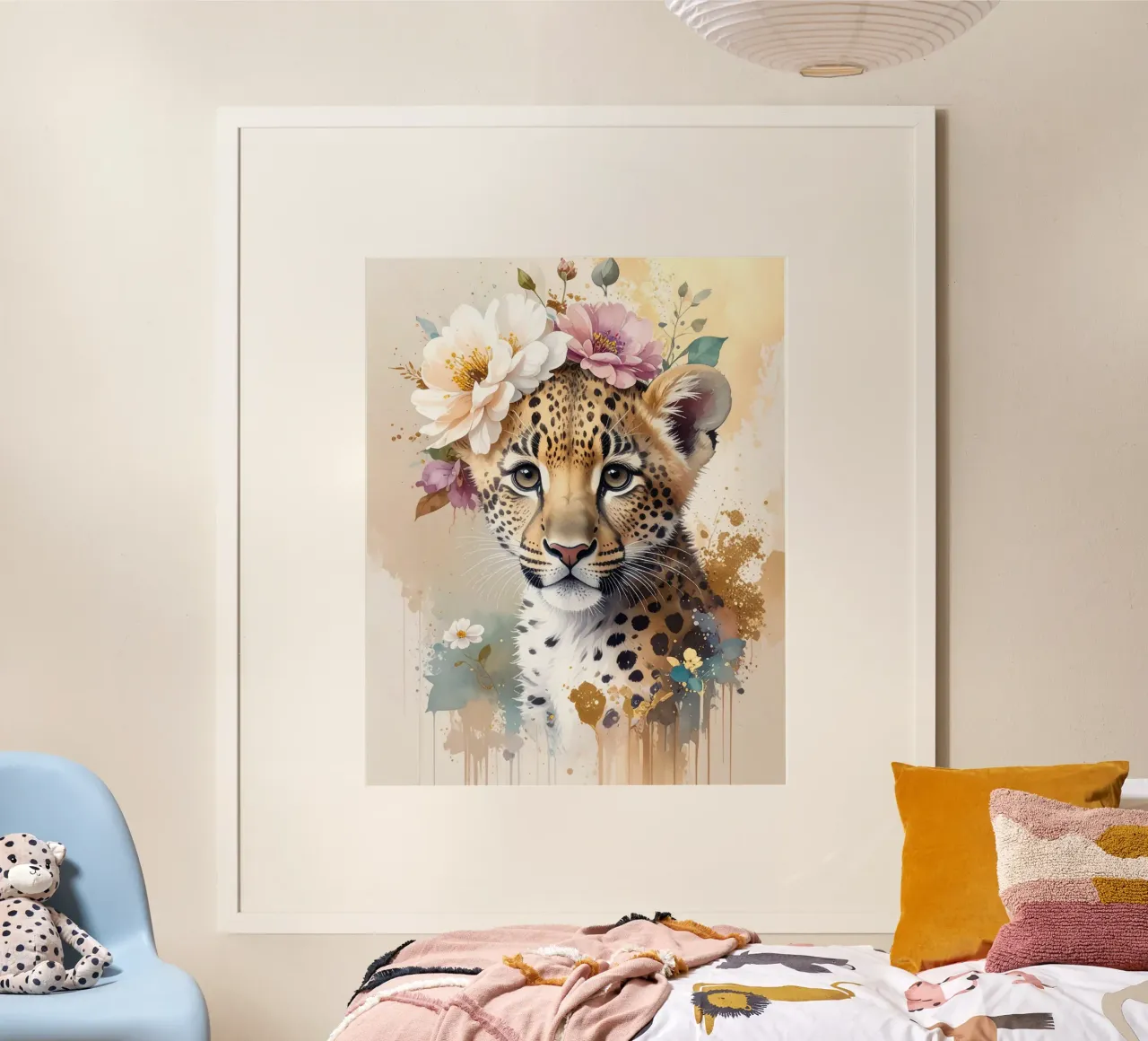 La piccola leopardessa sognatrice carta hahnemühle da Katalier (Kids)