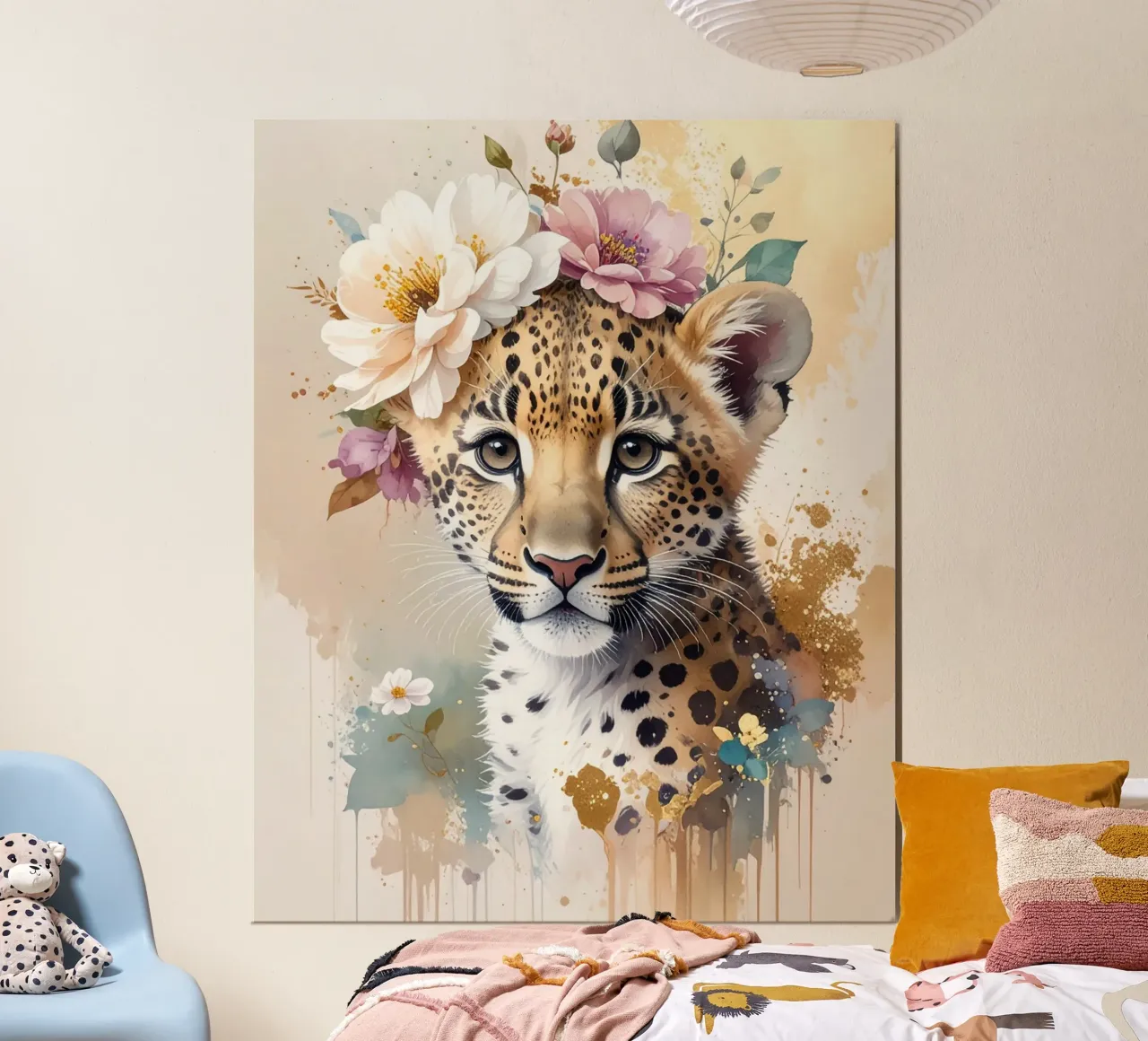 La piccola leopardessa sognatrice carta hahnemühle da Katalier (Kids)