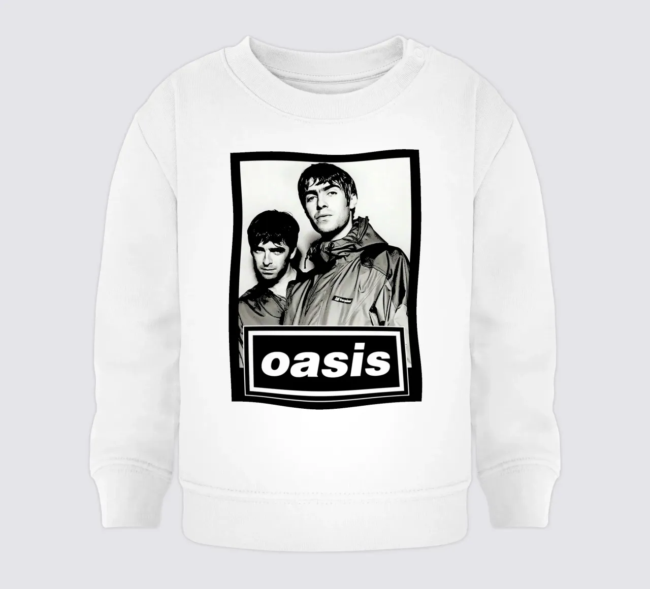 come back oasis britpop music band 2 Baby Sweatshirt von music soul