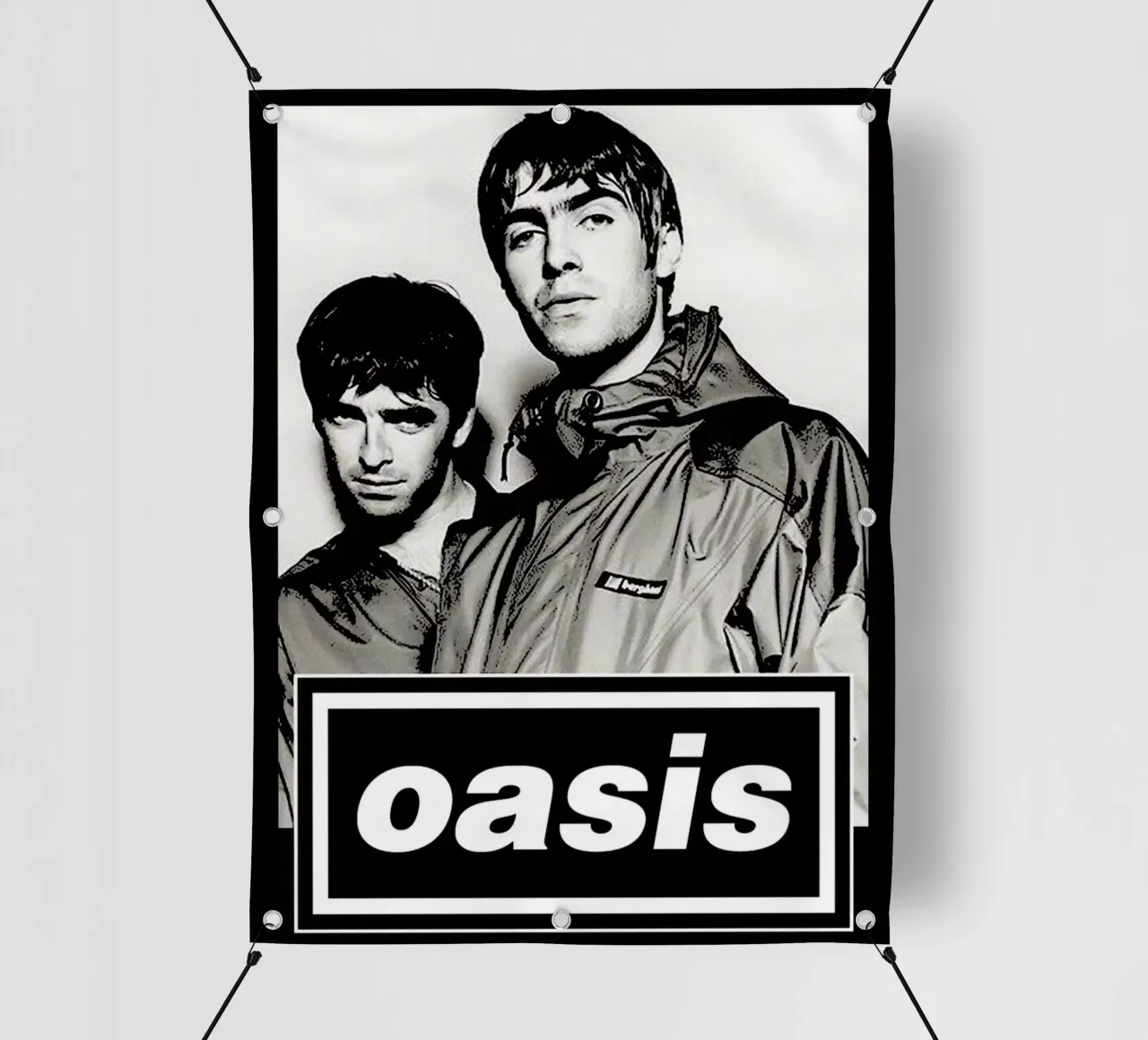 come back oasis musica britpop band 2 telo in pvc da music soul