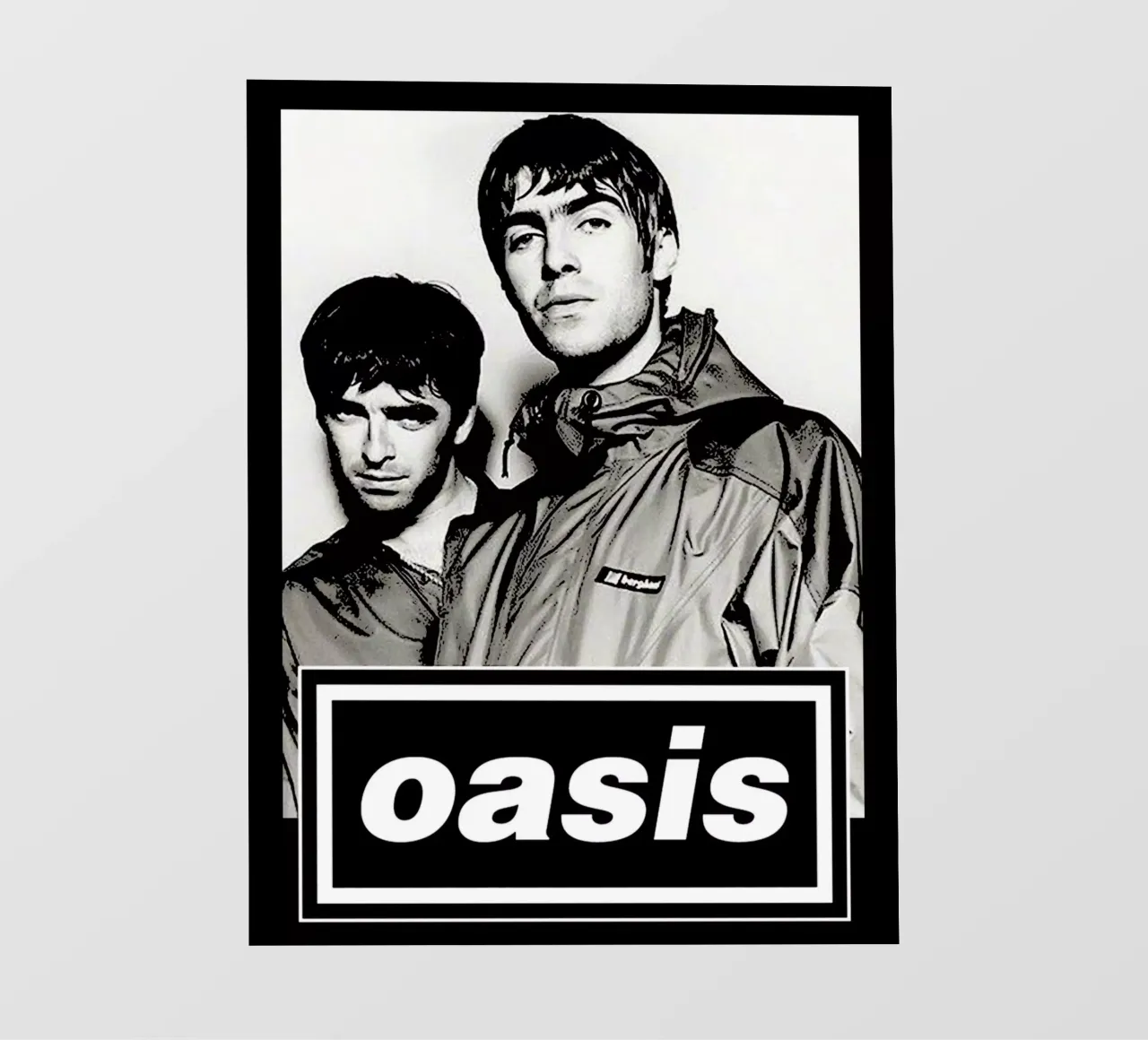 come back oasis musica britpop band 2 telo in pvc da music soul