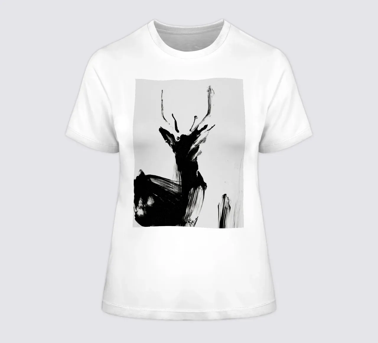 Abstract Deer No 02 t-shirt da donna da treechild
