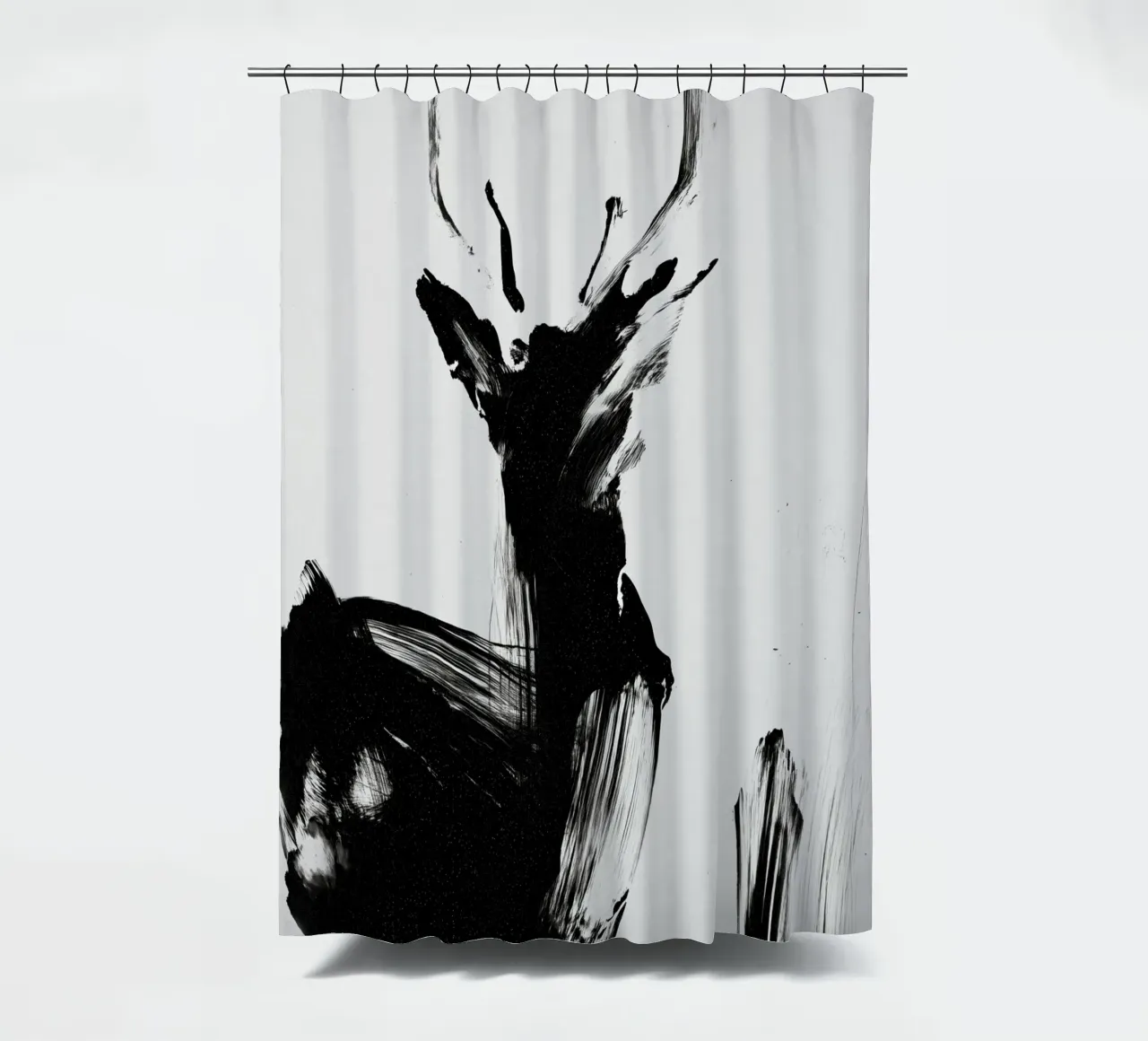 Abstract Deer No 02 Duschvorhang von treechild