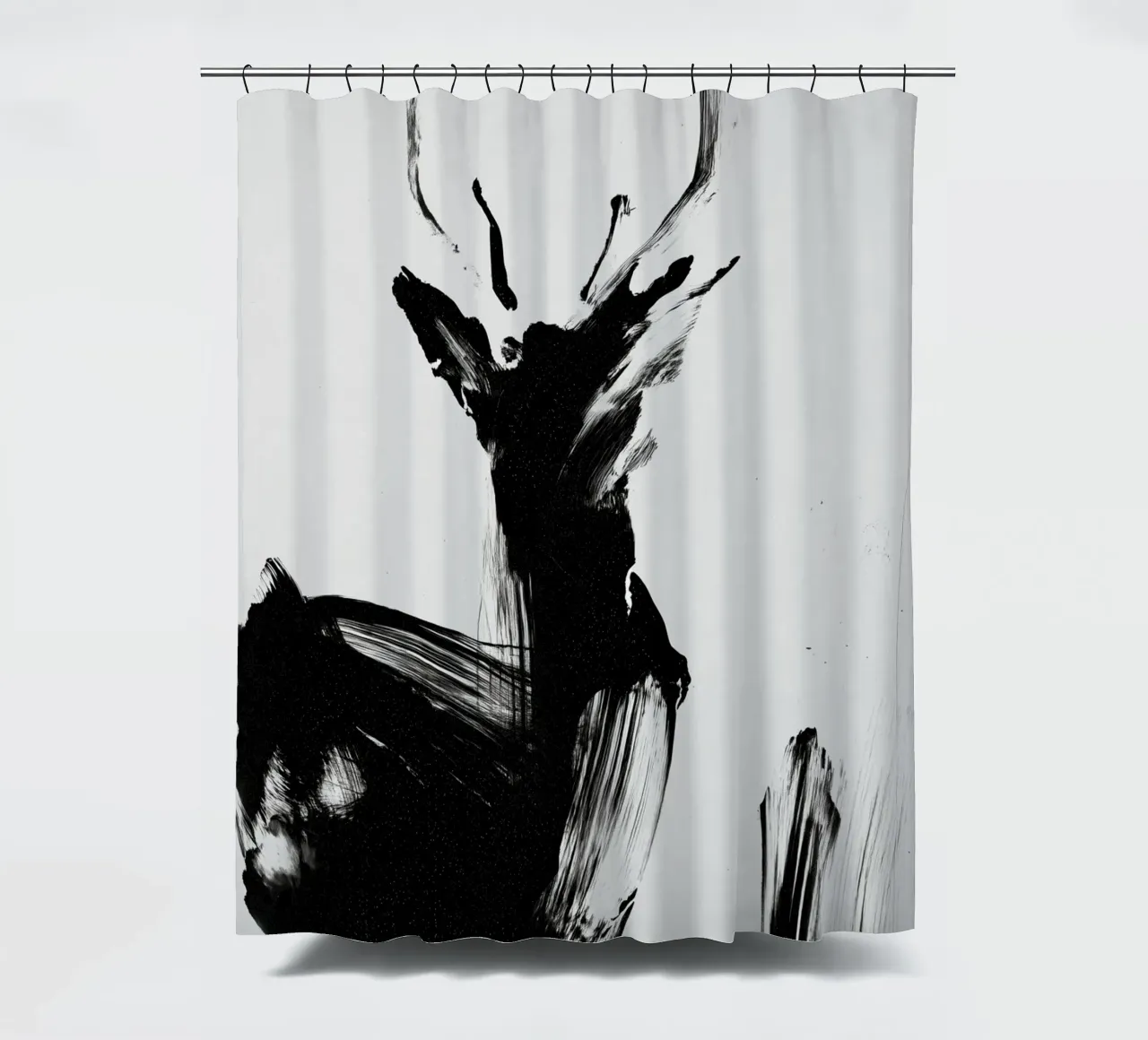 Abstract Deer No 02 Duschvorhang von treechild