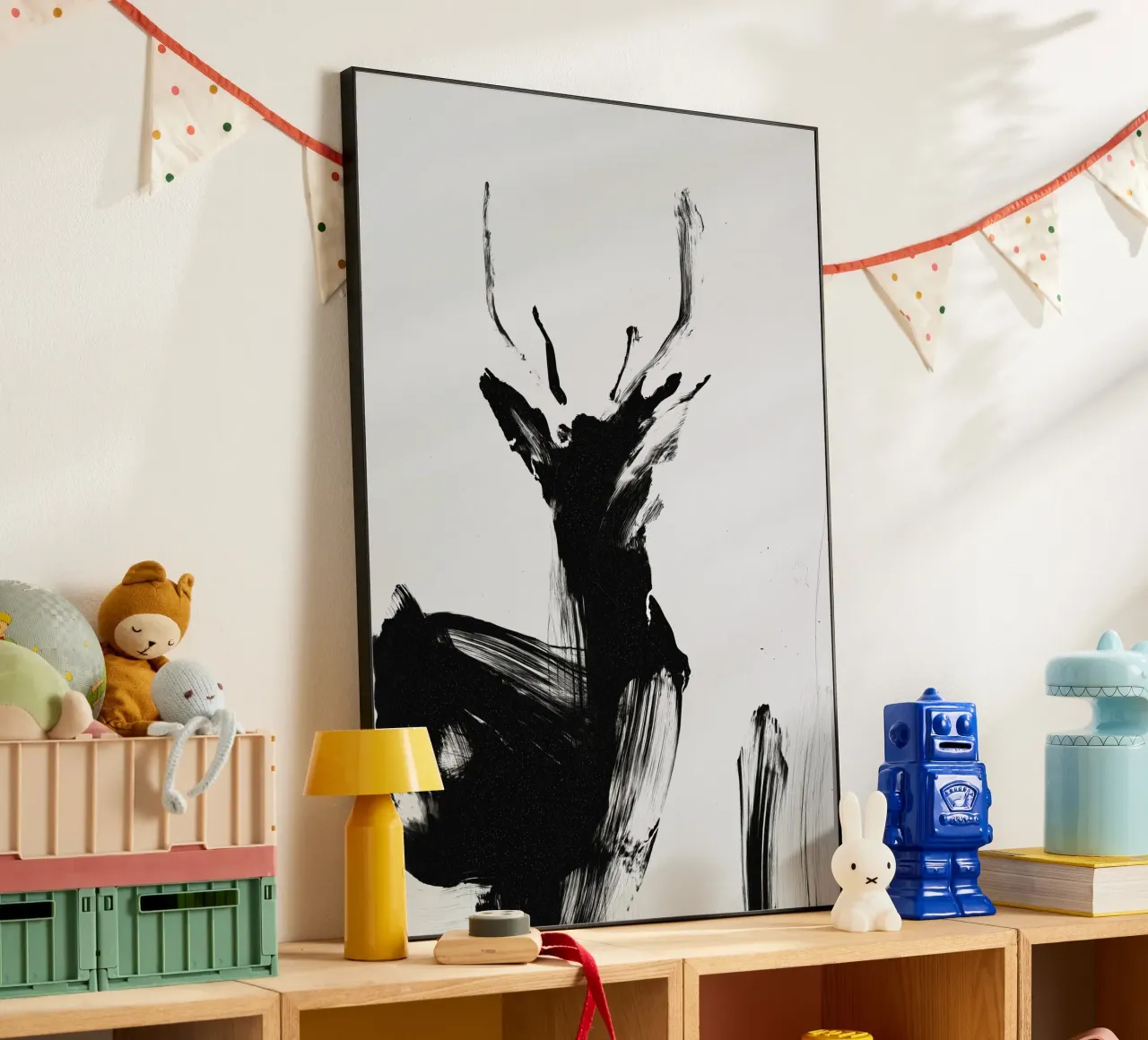 Abstract Deer No 02 aluminio dibond de treechild